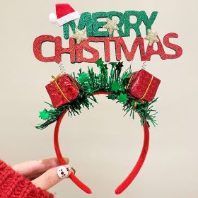 Christmas Hairband Decoration Tree Headband Bow Hair Clip (Option: Gift Hairband)