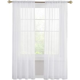 Modern Simple Thickened Solid Thin Window Gauze (Option: White-Punching 132x160cm)
