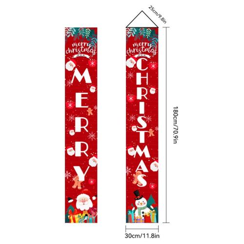 Christmas Couplet Old Man Nutcracker Snowman Christmas Decoration Flag