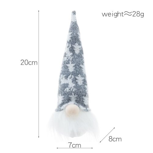 Christmas Decorations Small Night Lamp Forest Old Man With Light Faceless Doll Pendant