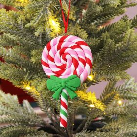 Christmas Tree Polymer Clay Pendant Small Gift Crutch Color Small Pendant (Option: Pink EYEBERRY F Style)
