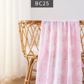 Summer Thin Newborn Baby Bamboo Cotton Baby's Blanket Bath Towel (Option: BC25-120x110CM)